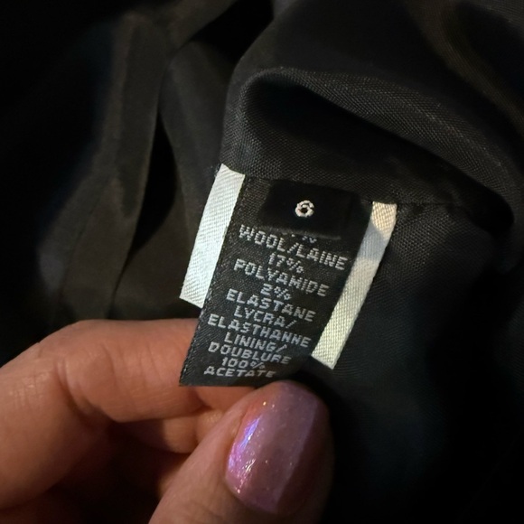 Robert Rodriguez Black Sheath Wool Shimmer Pockets Cocktail Party Dress Size 6 - Picture 12 of 14